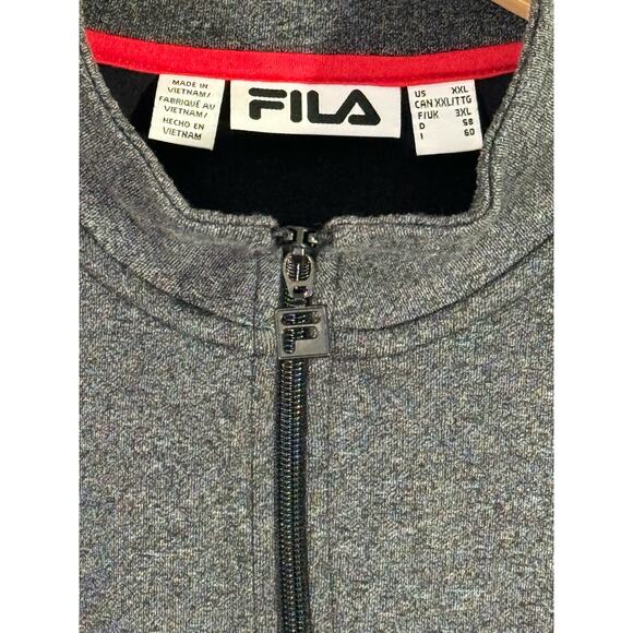Fila Men's Size XXL Full Zip Lightweight Gray Jacket - Picture 3 of 3